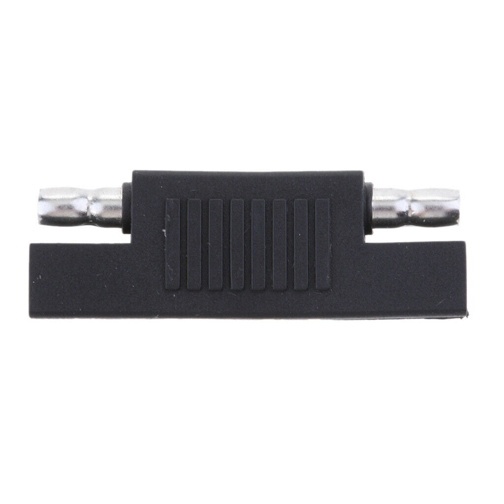 Black SAE Plug (male) to Plug (male) Adapter Solar Panel Battery, Black
