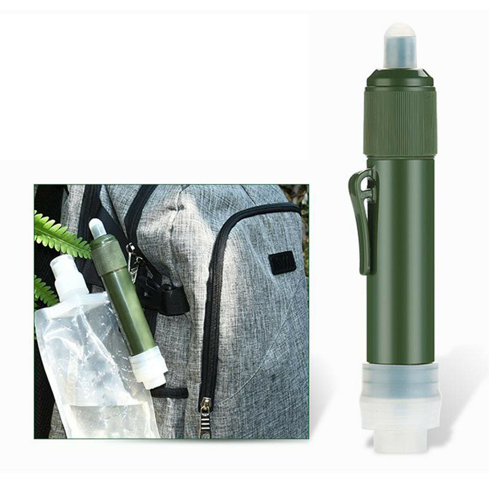 Outdoor Survival Water Filter Purifier Filtration Emergency Hiking Gear