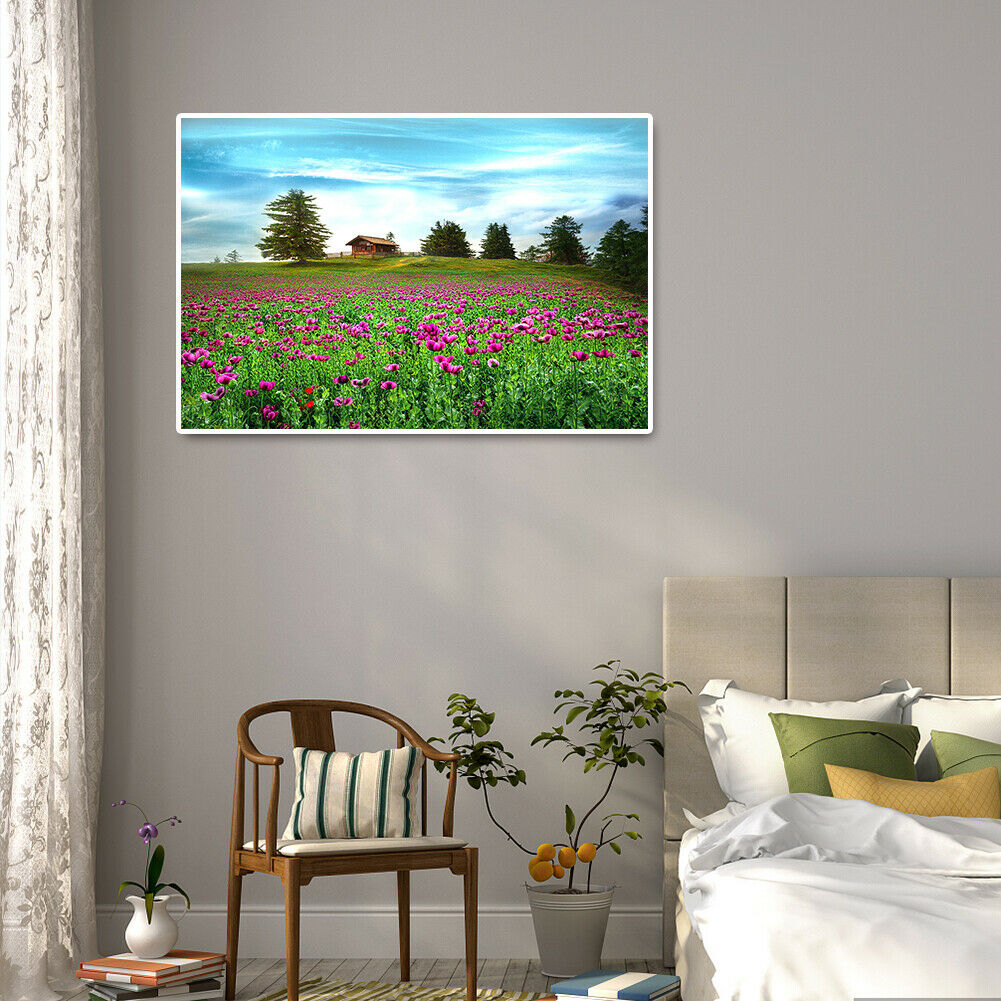 1000 Pieces DIY Paper Jigsaw Puzzle Sea of Flowers Assembling Picture Toys  @