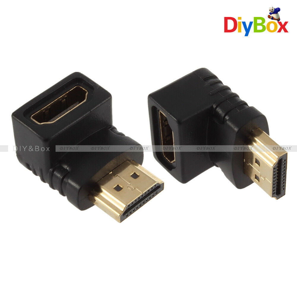 90° 270° Right Angle Angled HDMI Jack Male to Female Adapter Connector For HDTV