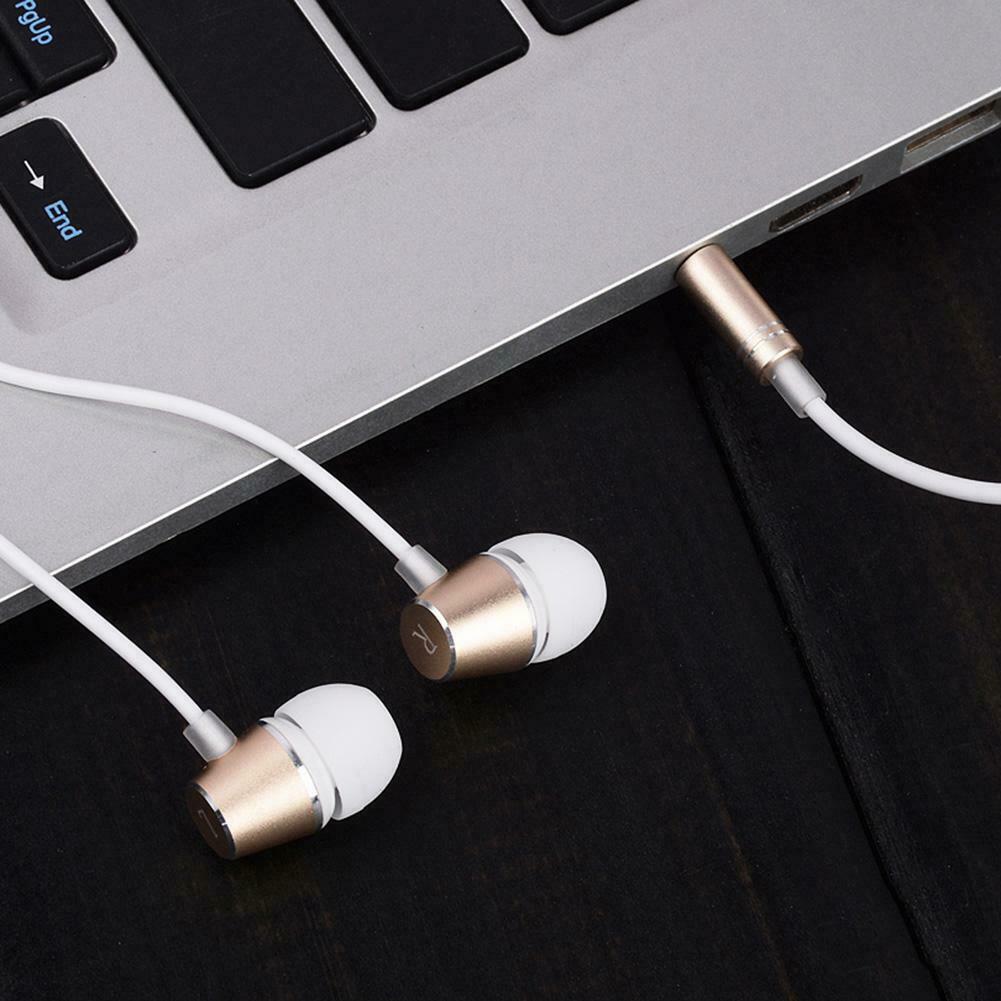 Universal Metal In-ear Eeadphone Earbuds Line Control Stereo Sport Headset @