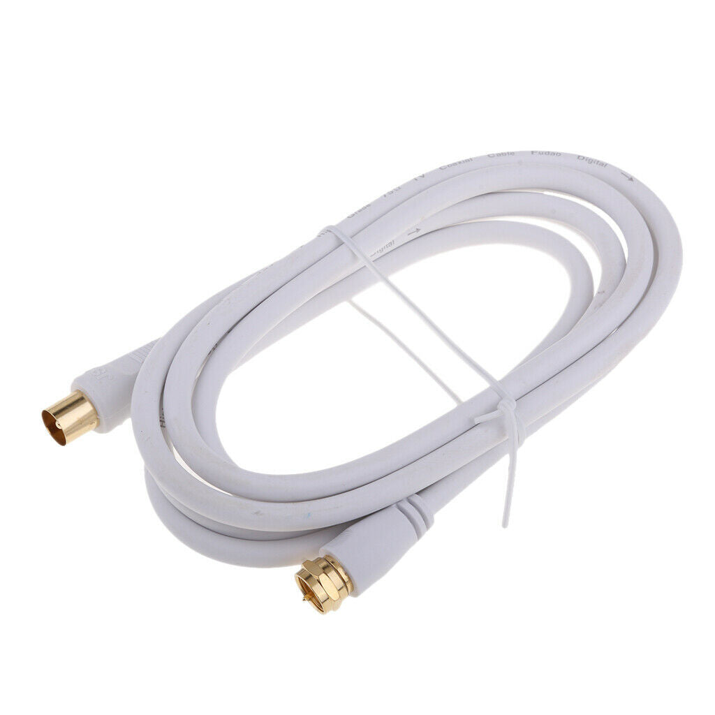 1.8m Male to F type Male Coaxial TV Satellite Antenna Cable