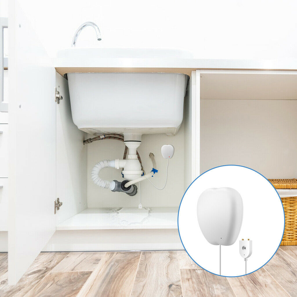 Smart Water Leak Alarm Overflow Sensor Detection System Kitchen Security