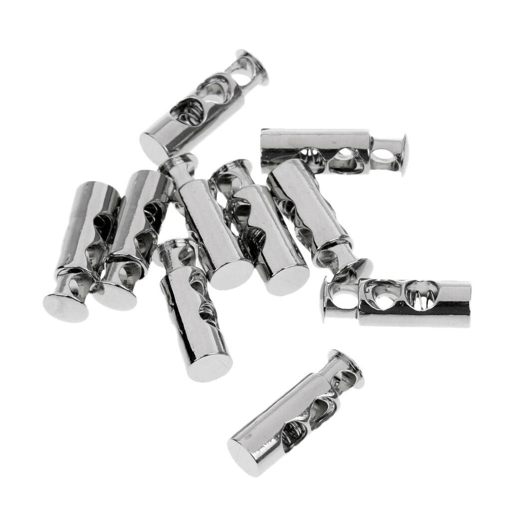 10Pcs Barrel Cord Lock Toggles Stops Cord Locks Button For Drawstring Rope