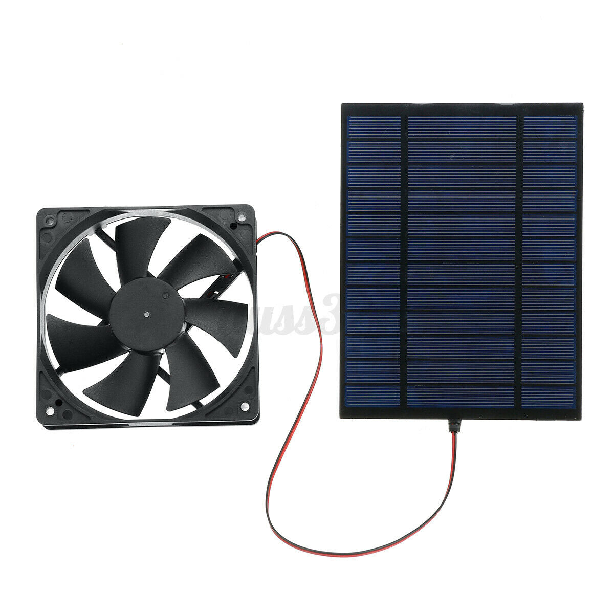20W Solar Exhaust Fan Air Extractor 6 Inch Ventilator Solar Panel Power Fan