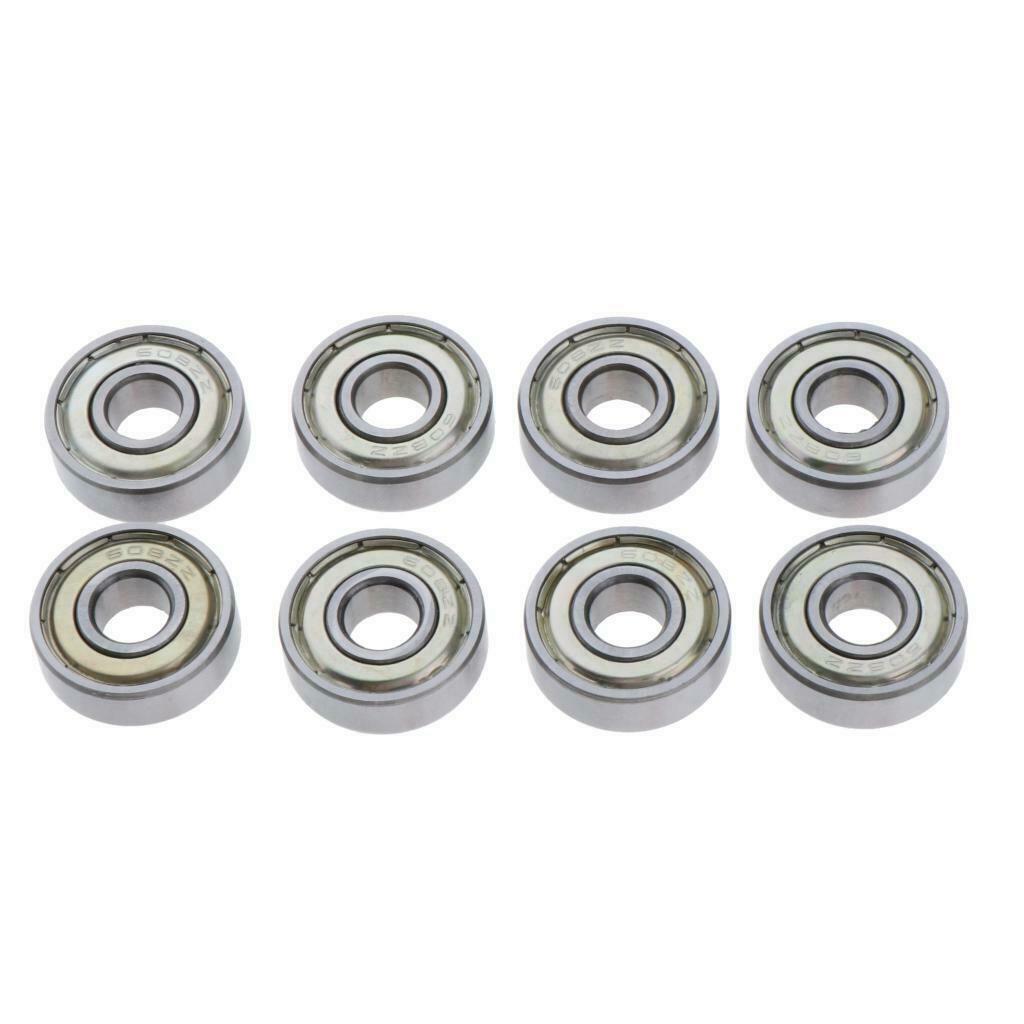 8x Abec 9 Skateboard Bearing Steel Skates Inline Roller Components Repair