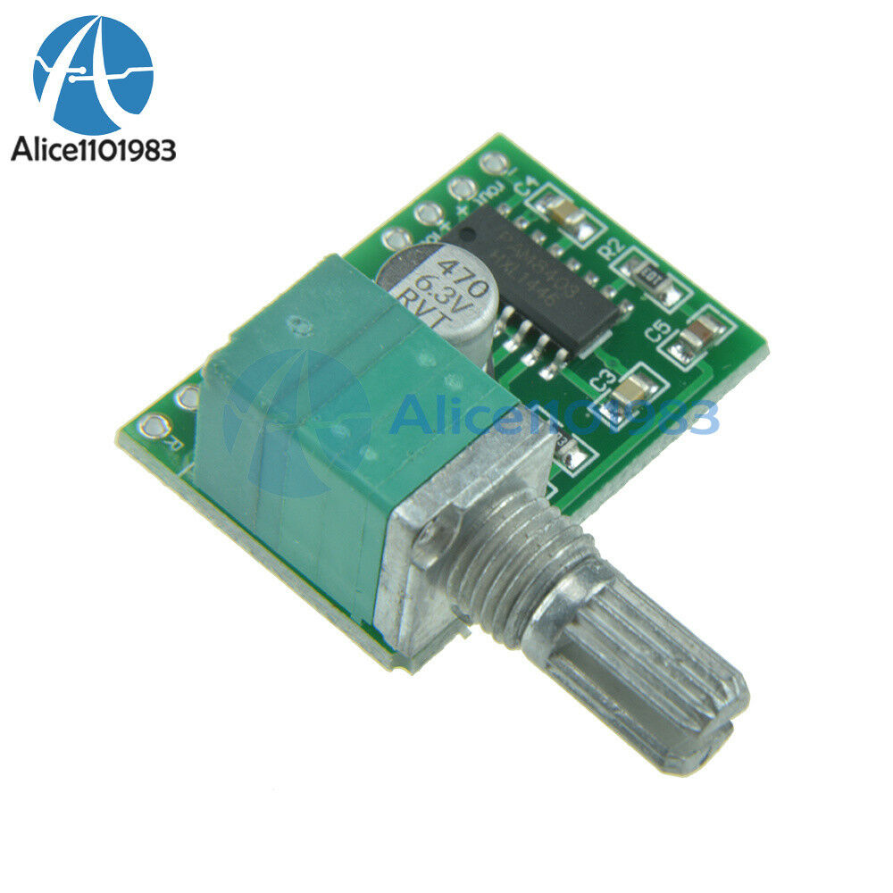 5PCS PAM8403 5V 2 Channel USB Power Audio Amplifier Board 3Wx2W Volume TOP