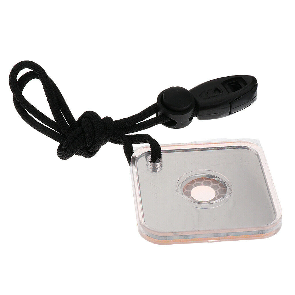 Prettyia 2pcs Survival Emergency Signal Mirror Whistle Outdoor Tool