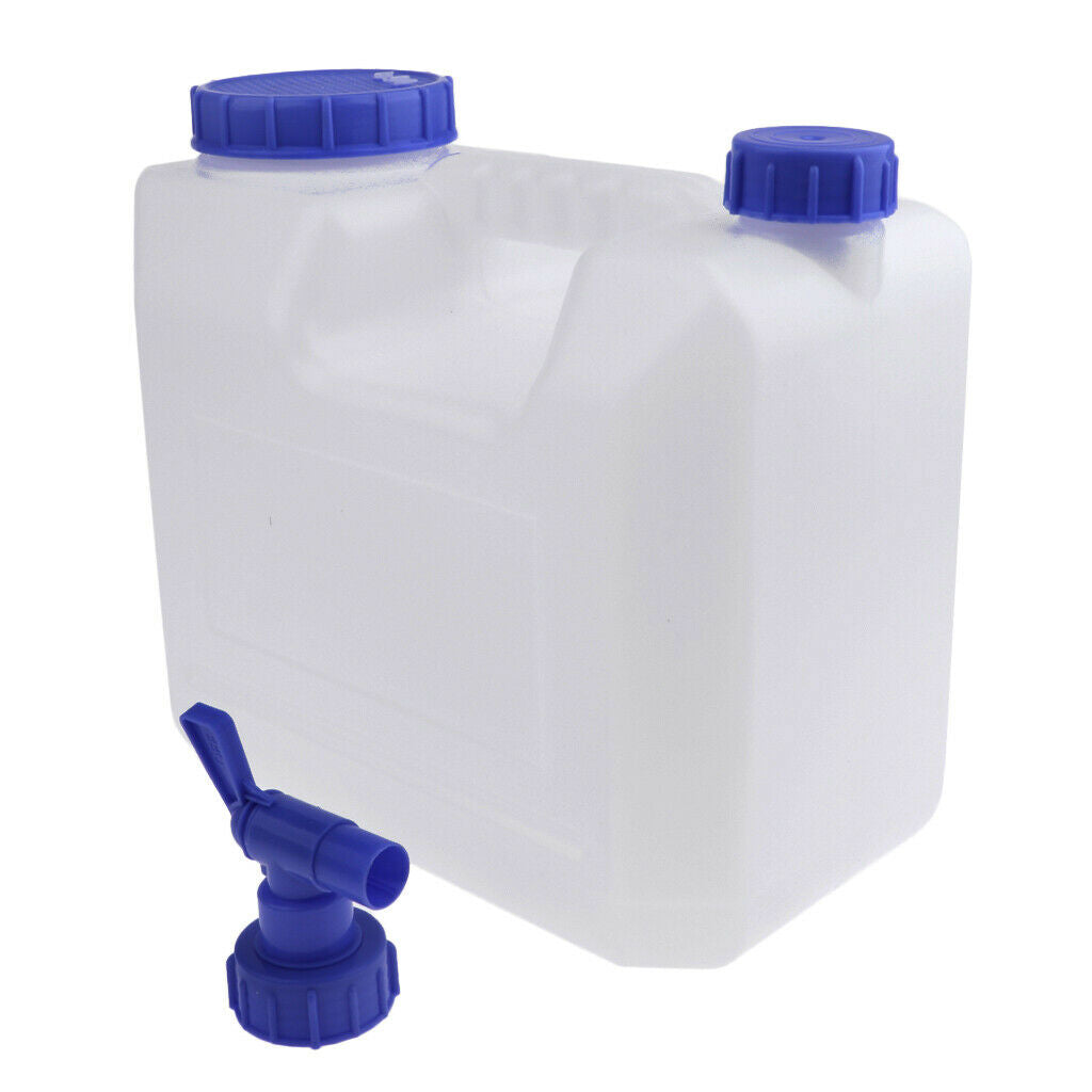 15 litre Plastic Garden Camping Caravan Water Carrier Fluid Jerry Can & Tap