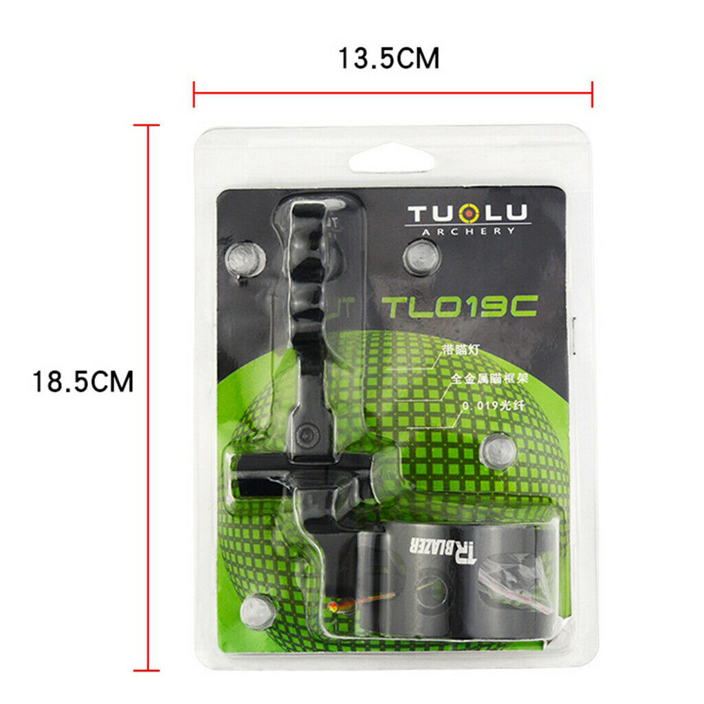 Aluminum Alloy Machined 5 Pin .019'' Compound Bow Sight for Right Left Hand