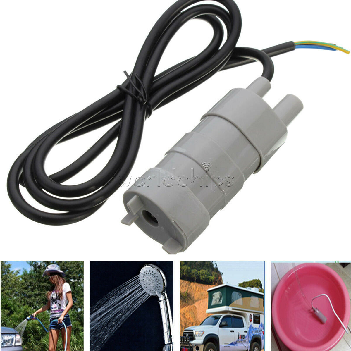 DC12V 1.2A Micro Submersible Motor Water Pump 5M 14L/Min 600L/H 6-15V Fish Pond