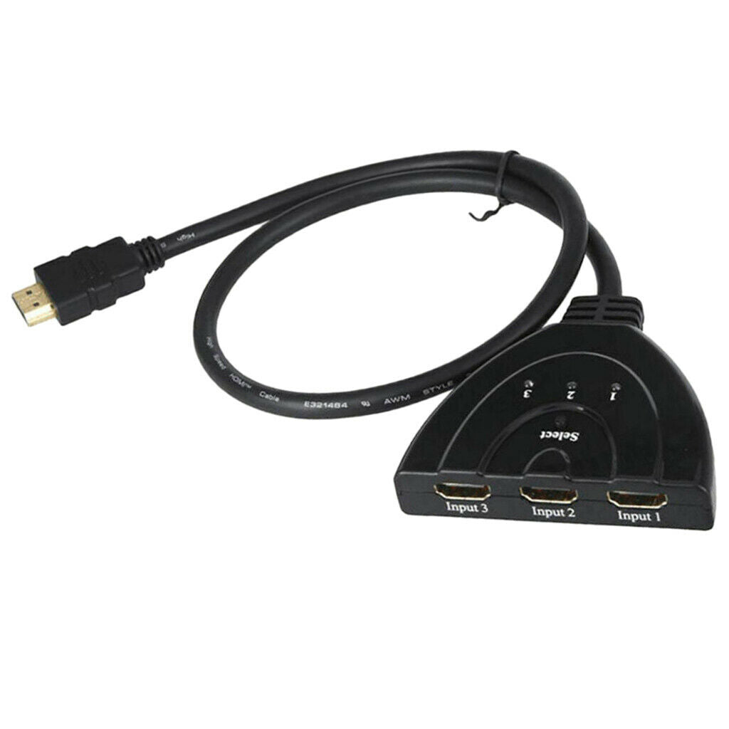 3 Port   Splitter Cable 1080P Switch Switcher HUB Adapter for PS4 HDTV