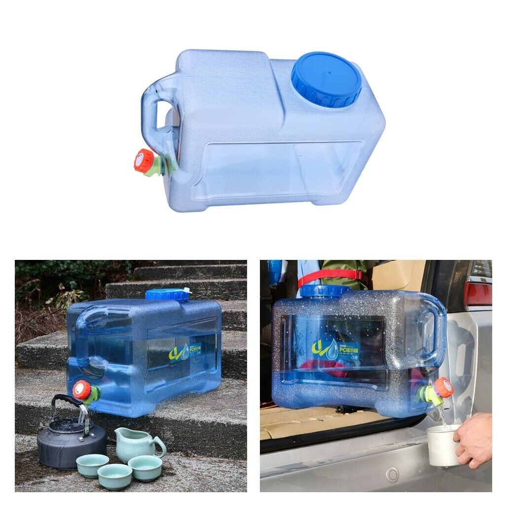 Outdoor Camping Water Storage Carrier Container with Water-tap Leakproof Lid 12L