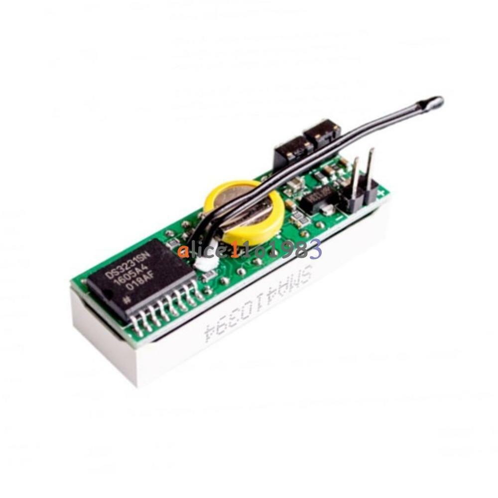 Red 3 in 1 LED DS3231SN Digital Clock Temperature Voltage Module DIY Electronic