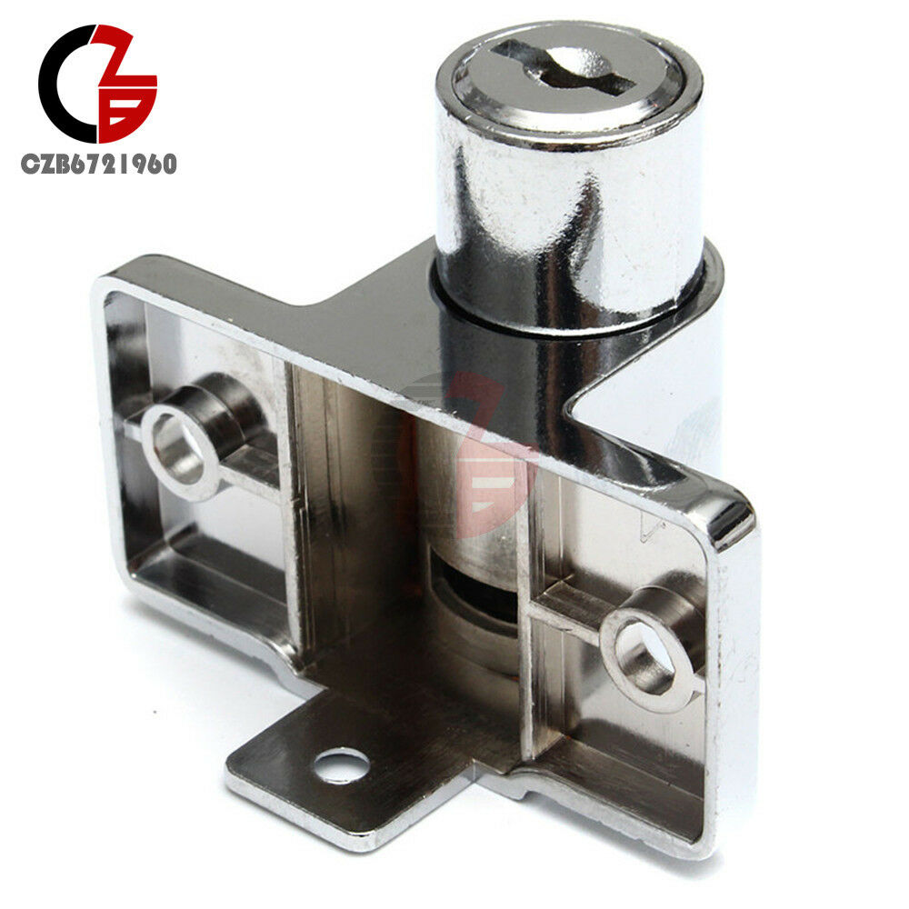 Door Window Bolt Catch Push Lock Aluminum Sliding Patio Sash Security Key Screw