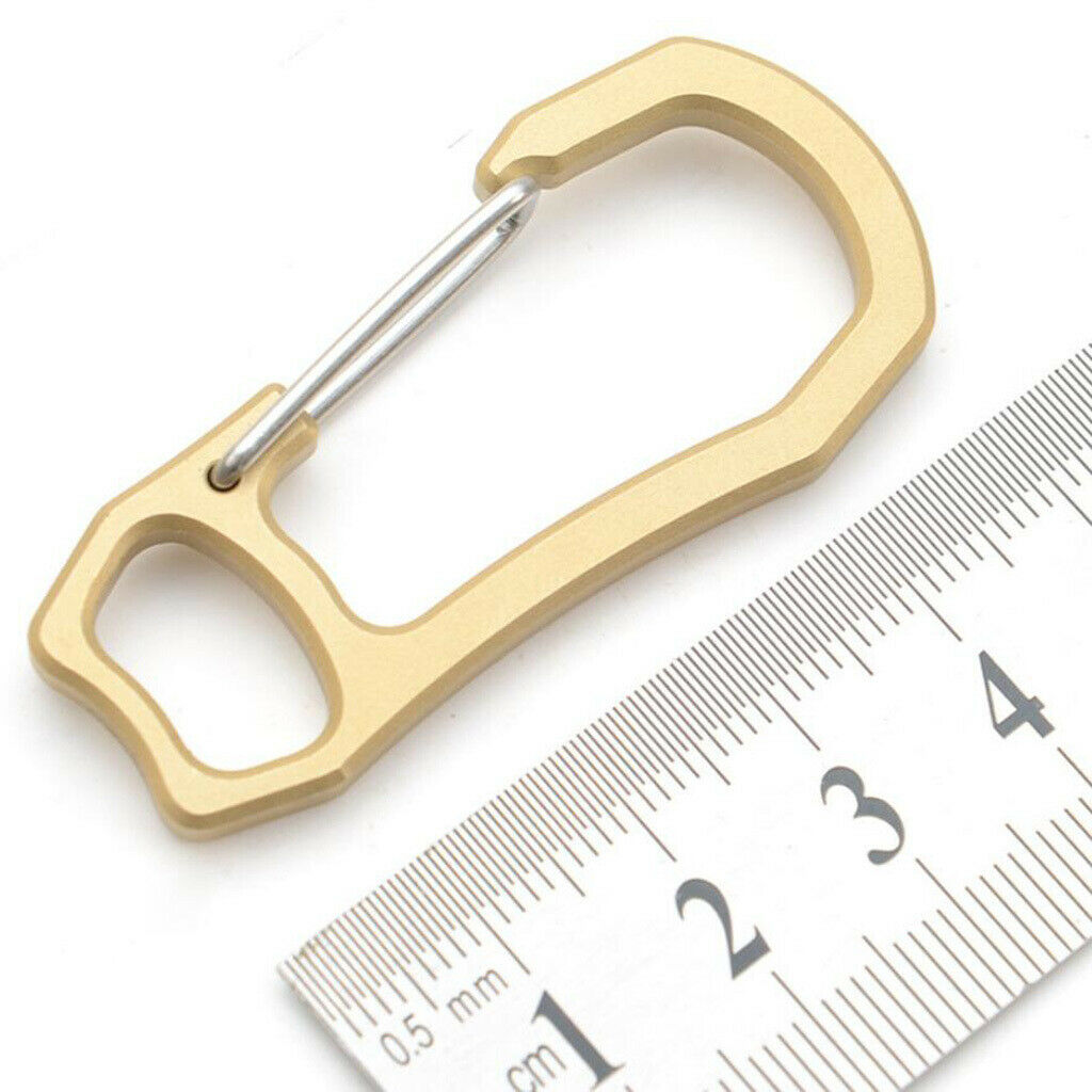 Brass carabiner key fob D-ring snap hook 4 mm normal carabiner for backpack