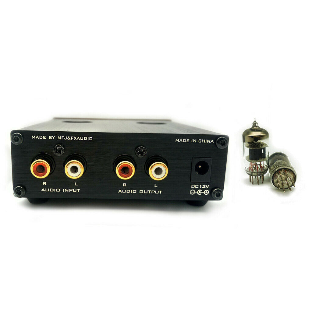 Black Premium 6k4 Valve Vacumn Tube Preamp Headphone Pre-Amplifier Adjustable