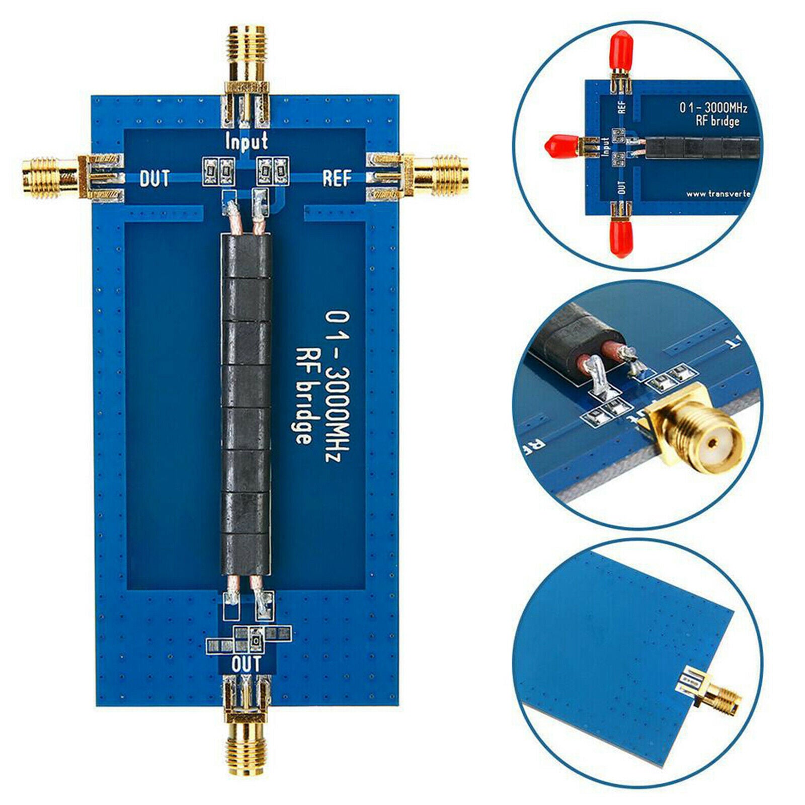 0.1-3000 MHz RF SWR Reflection Bridge Measurement for Inductance, Capacitance