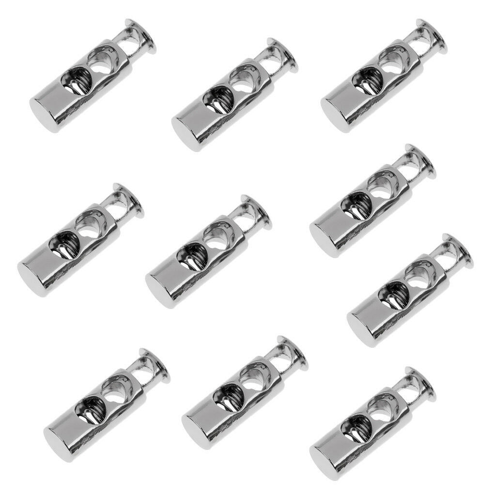 10Pcs Barrel Cord Lock Toggles Stops Cord Locks Button For Drawstring Rope