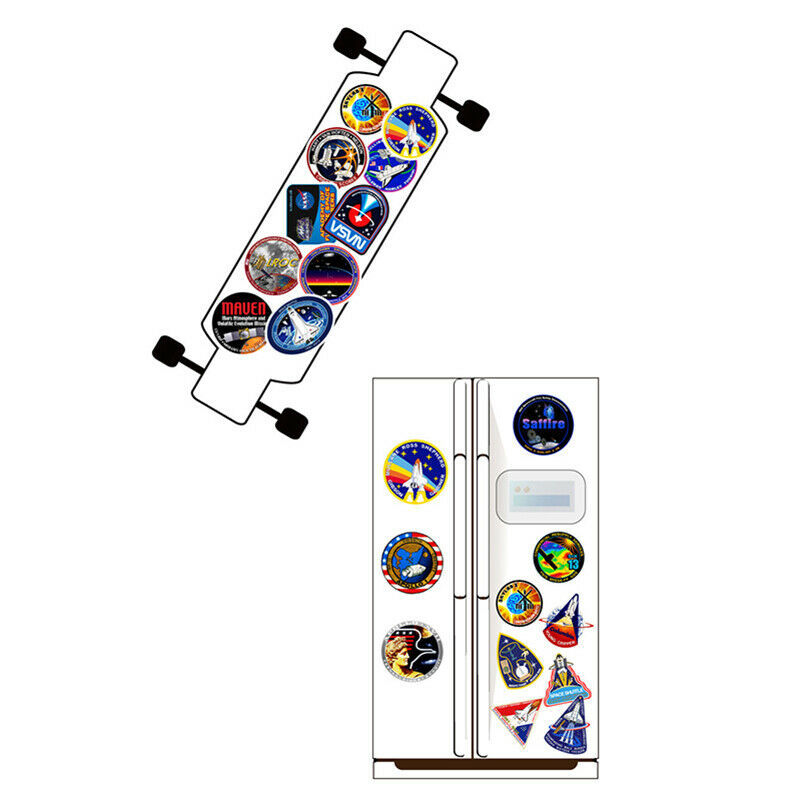 2019 Outer Space PVC Stickers Toys for Children UFO Alien Rocket Planet Stickers