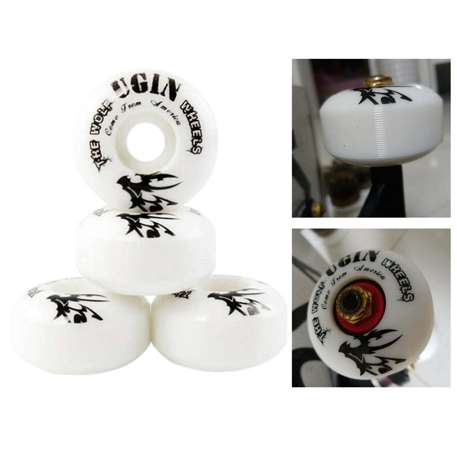 4Pack PU Skateboard Wheels Set 52x30mm 95A Skate Board Roller Accessories