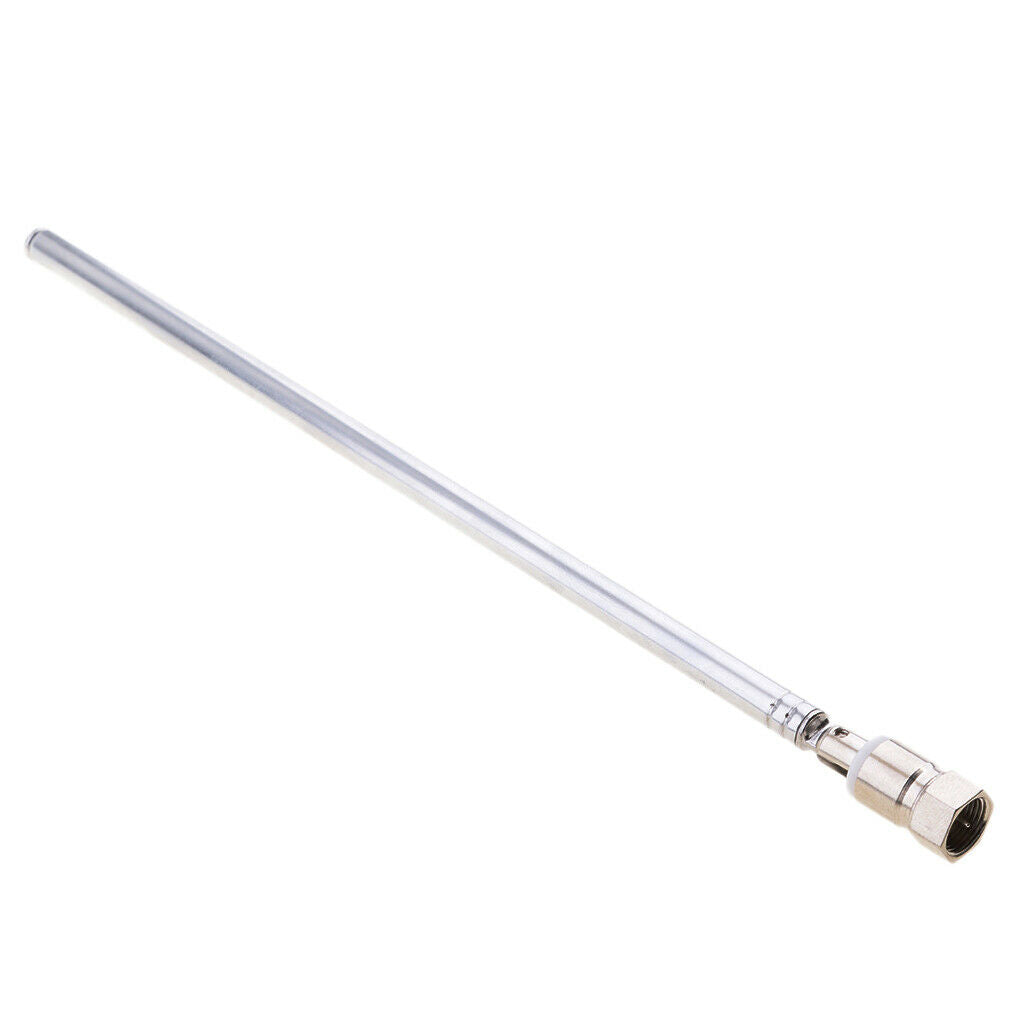 2x Telescopic Antenna 7 Sections Fit for All the F Connector of FM Radio / DAB /