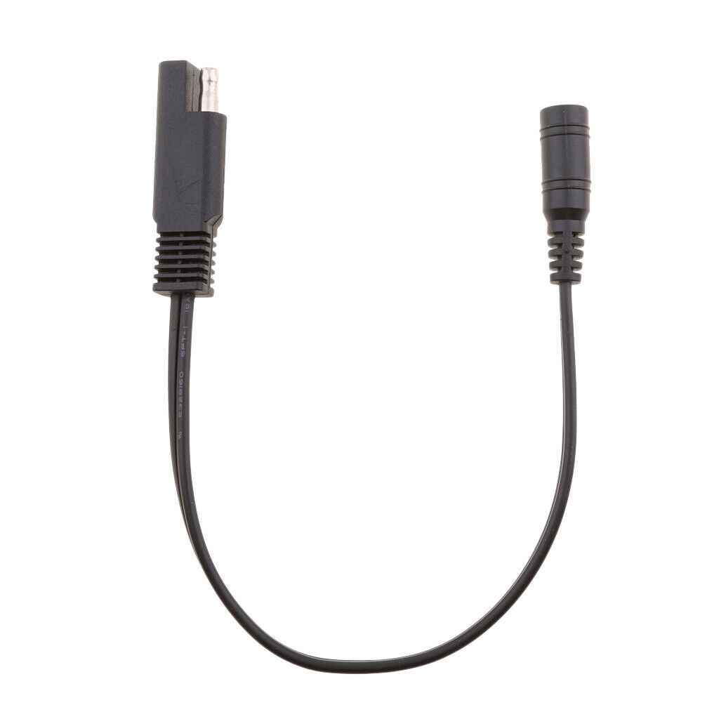 10in SAE to DC Coax Jack Motorcycle Heat Clothing Adapter 18AWG Heavy Duty