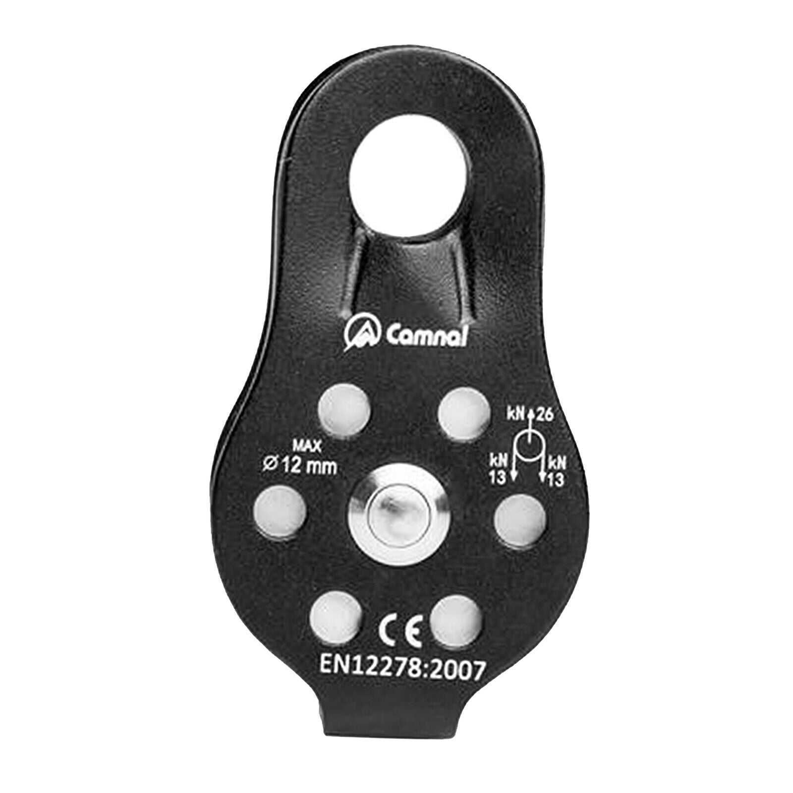 Arborist Rock Climbing Tree Caving 8-12mm Rope Grab Protect Belay Pulley Black