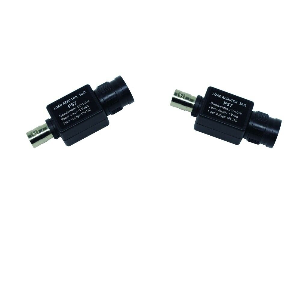 2Pcs 50Ohm Insert Type BNC Adapter Feed Through Terminator Q9 Adapter