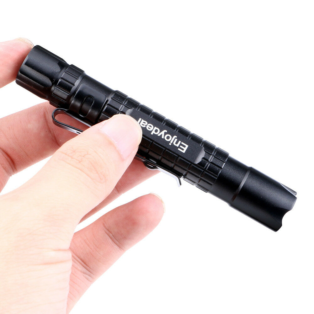 R2 LED 1000LM Flashlight Lamp Clip Mini Penlight Torch Pocket Light for Outdoor