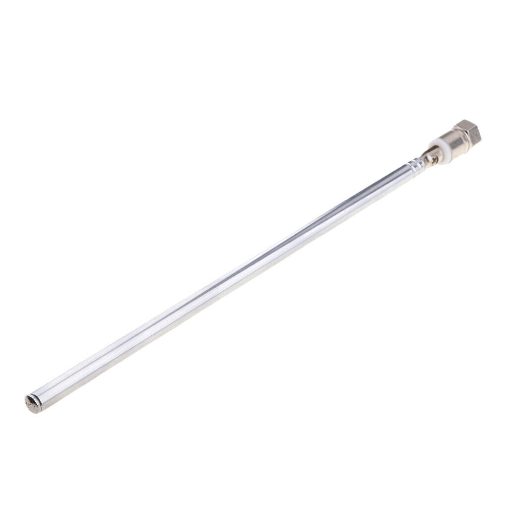 2x Telescopic Antenna 7 Sections Fit for All the F Connector of FM Radio / DAB /