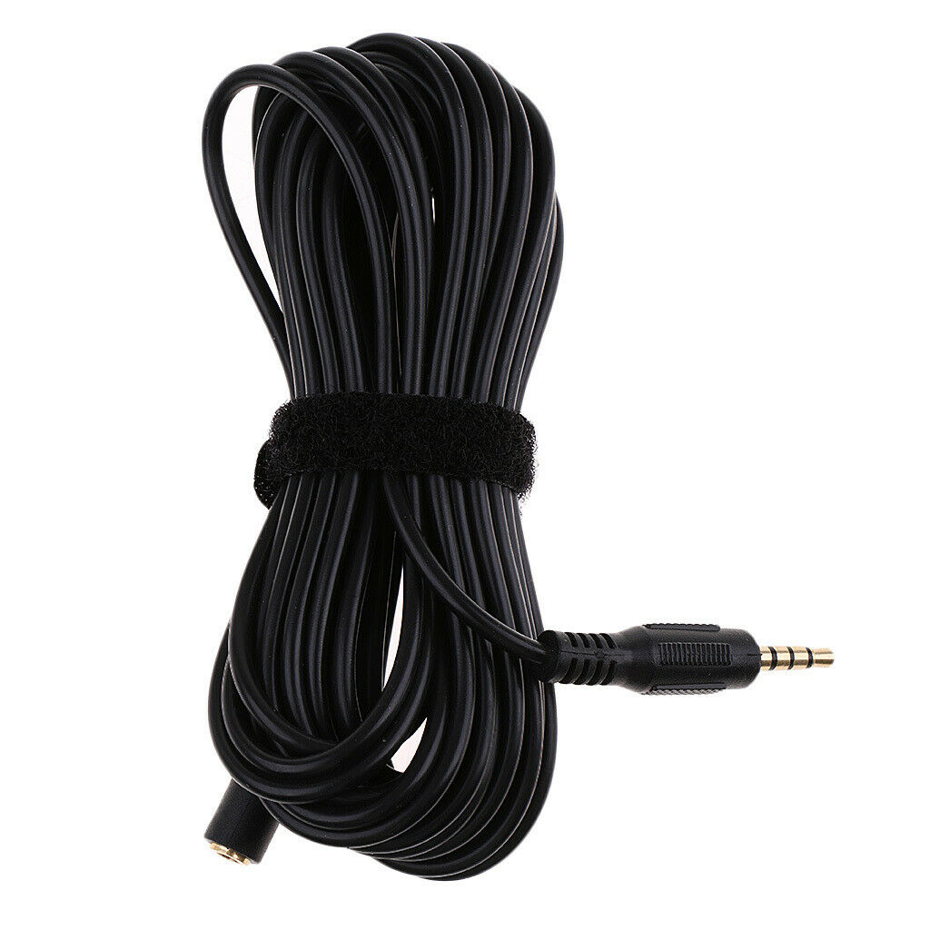 1x Headphone Microphone Extension Cable Jack 3.5mm Audio Extension Cable 6m