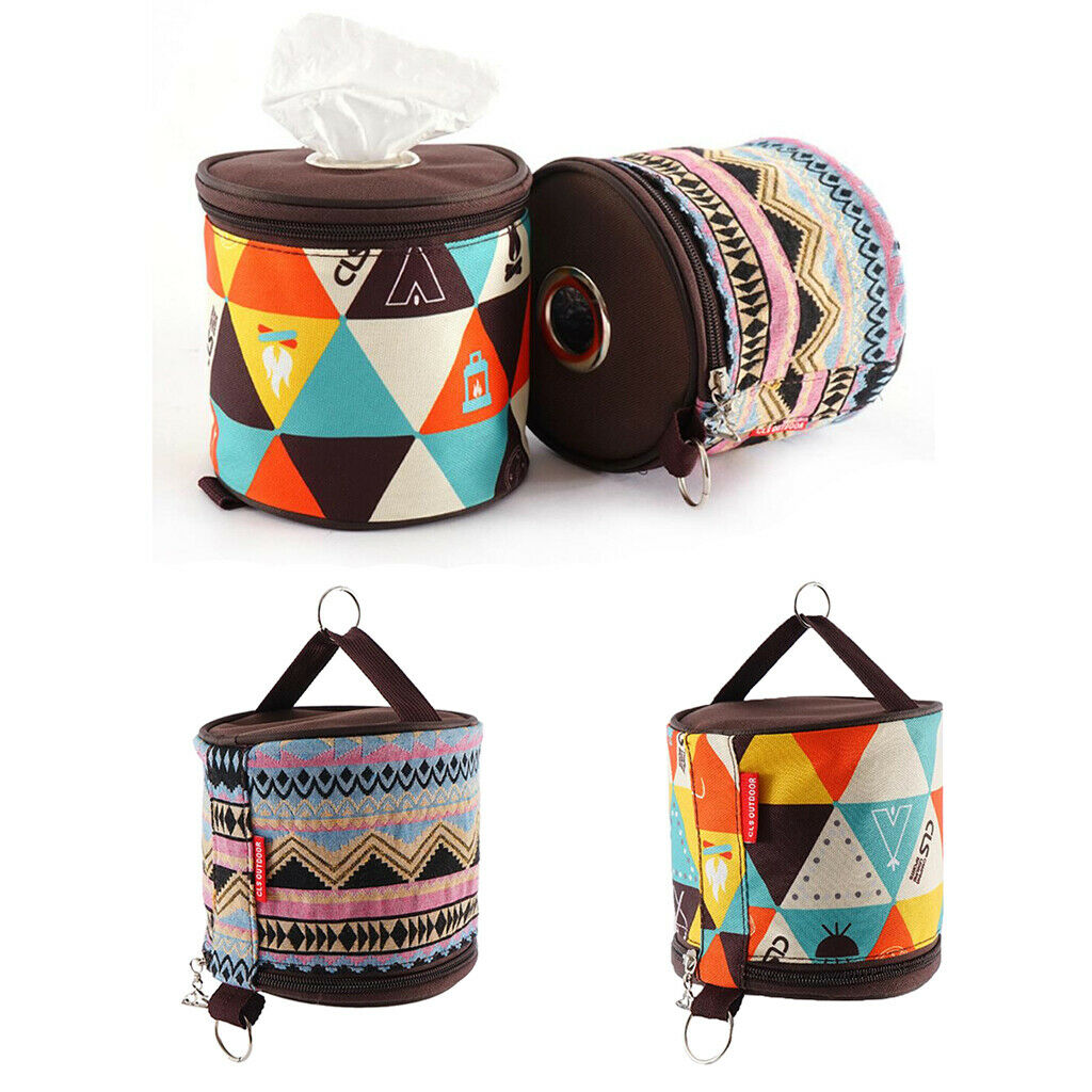 2Pcs Camping Toilet Paper Tissue Hanging Holder Box Case for Outdoor Car