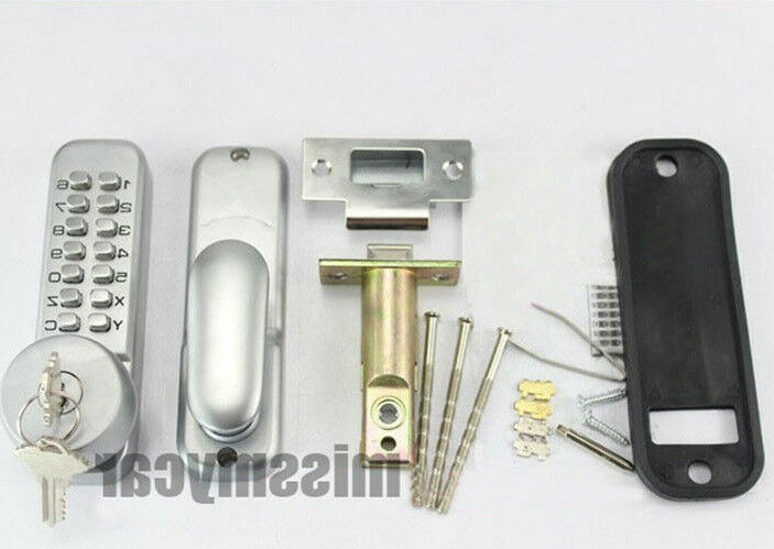 Metal Case Mechanical Keyless Password Spring Bolt Lock With Three Backup Keys