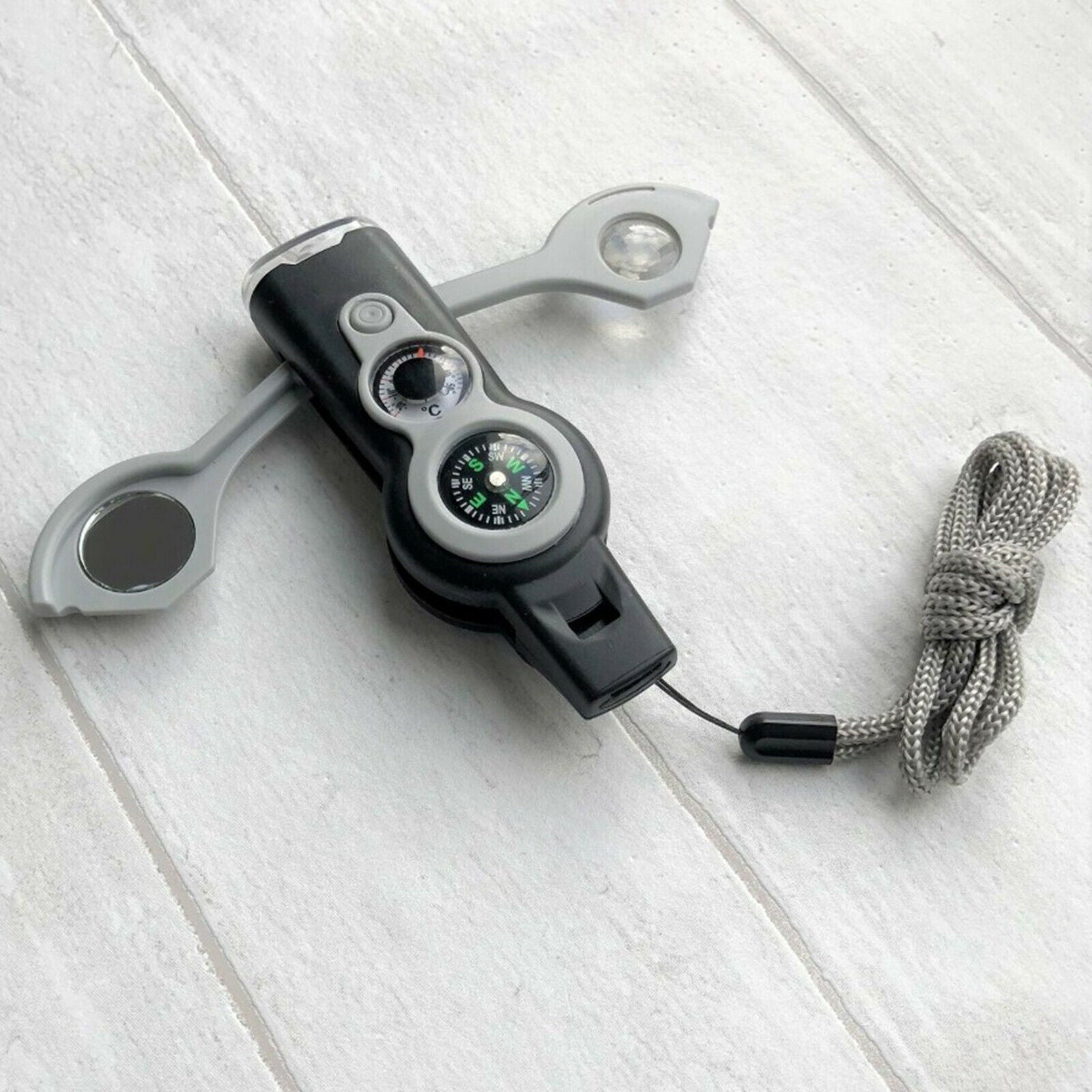 Whistle Compass LED Signal Lights for Camping Travelling