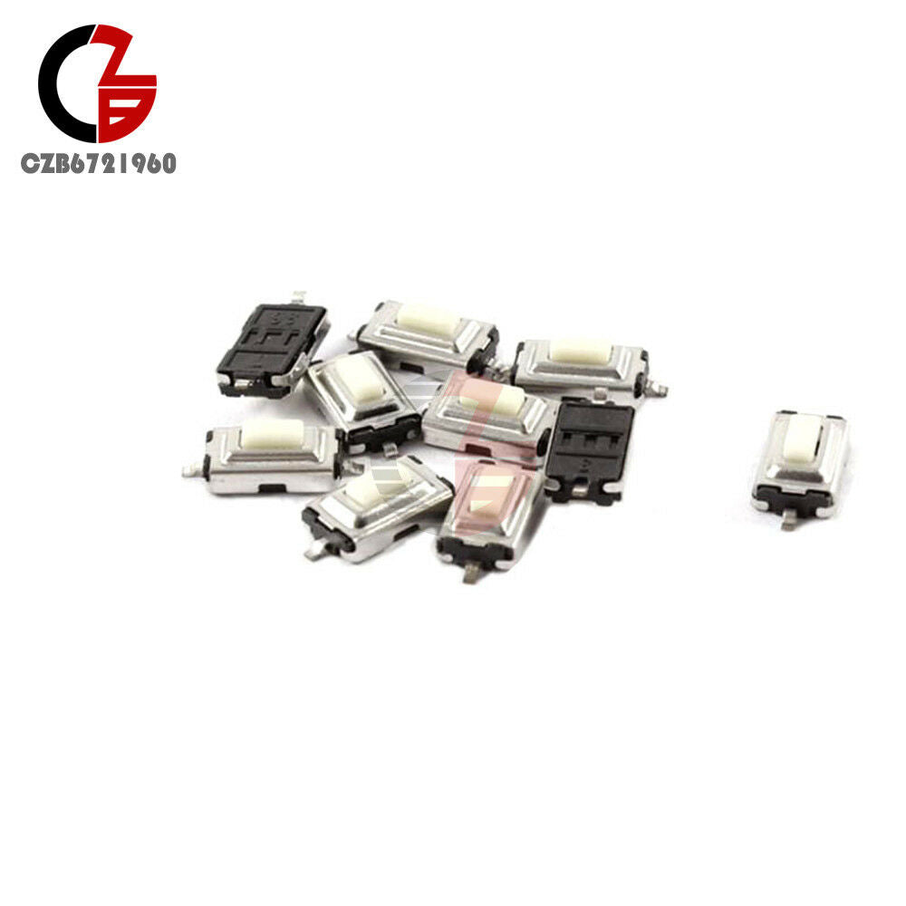 100pcs 3x6x2.5mm Tactile Push Button Switch Tact Switch Micro Switch 2 Pin SMD