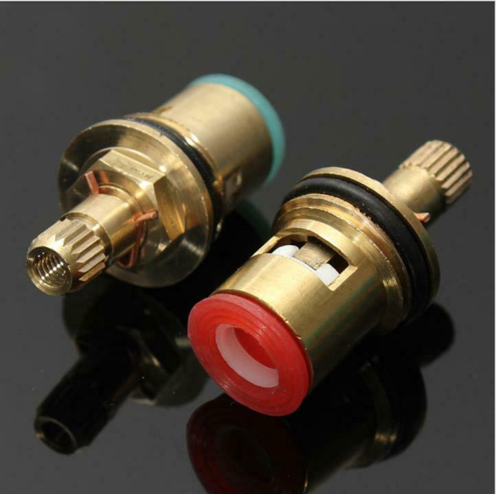 2 X Standard 1/2 Ceramic Faucet Cartridges Turn Quarter Valve Disc Inner Tap