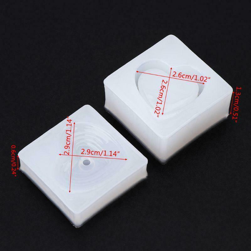 New Silicone Mold Mirror Storage Box Bottle DIY Jewelry Making Organizer Case UV