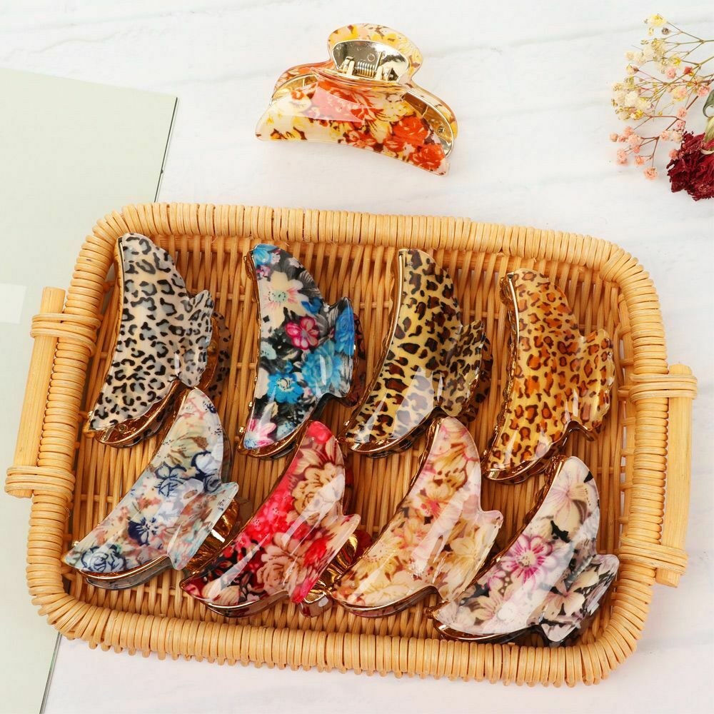 & Leopard Hairdressing Salon Headwear Hair Claws Clips Hair Clamps Hairpins