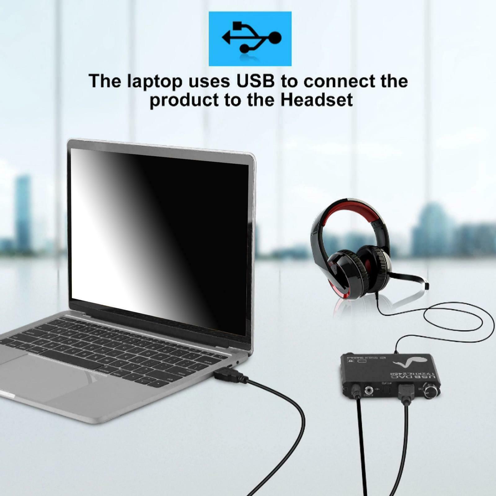 192KHz USB DAC Aluminum Digital to Analog Converter HD TO RCA for HDTV DVD