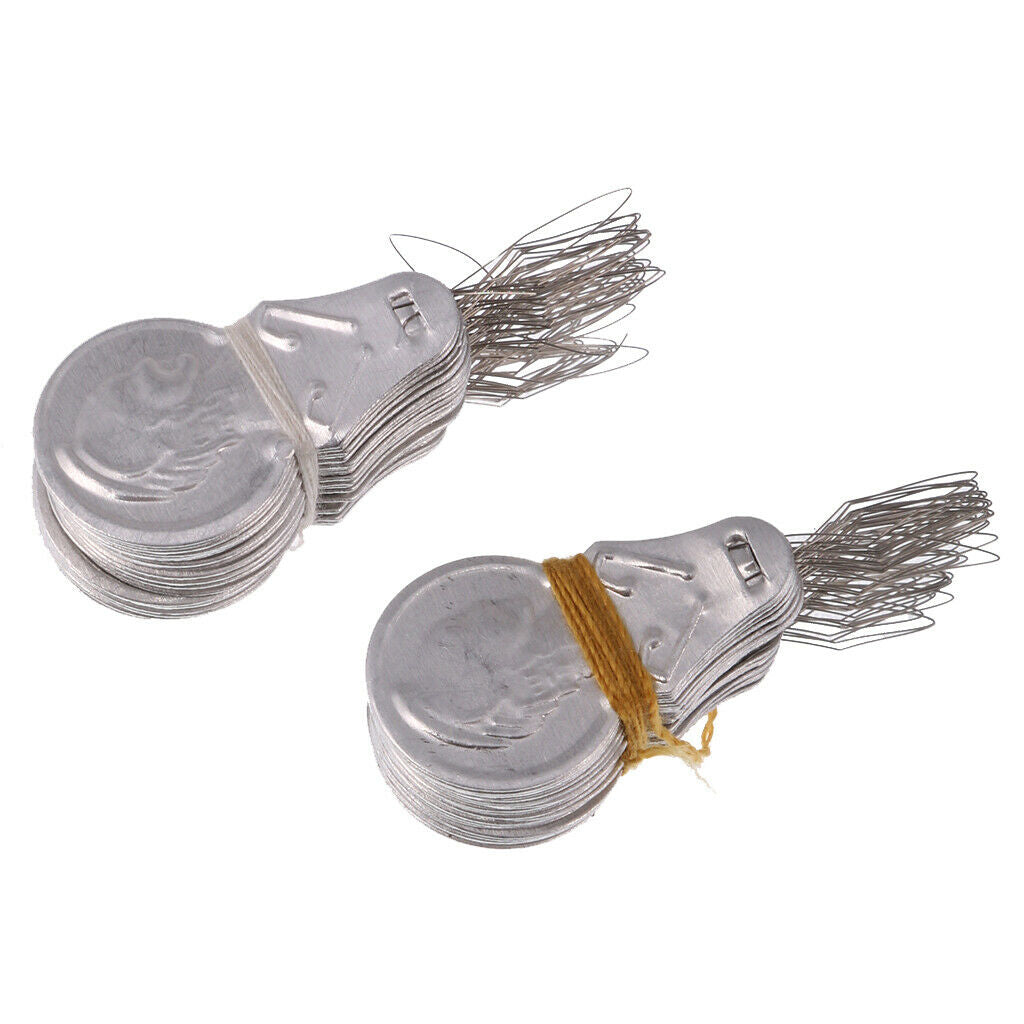 100 Pieces Loop Needle Threader Crafts Sewing Needling Thread Guide Punch