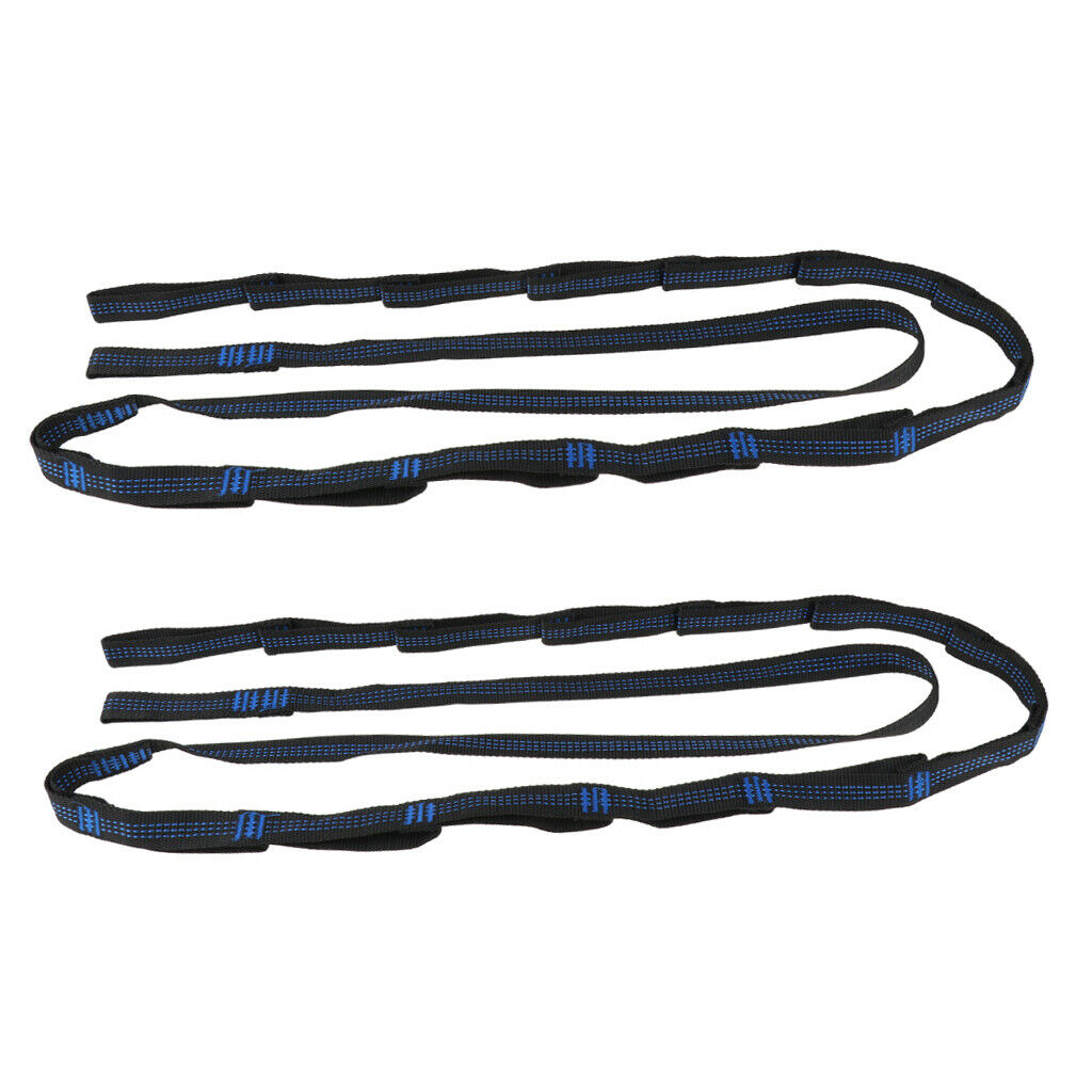 2pcs Hammock Hanging Tree Adjustable Straps 280cm Webbing 14