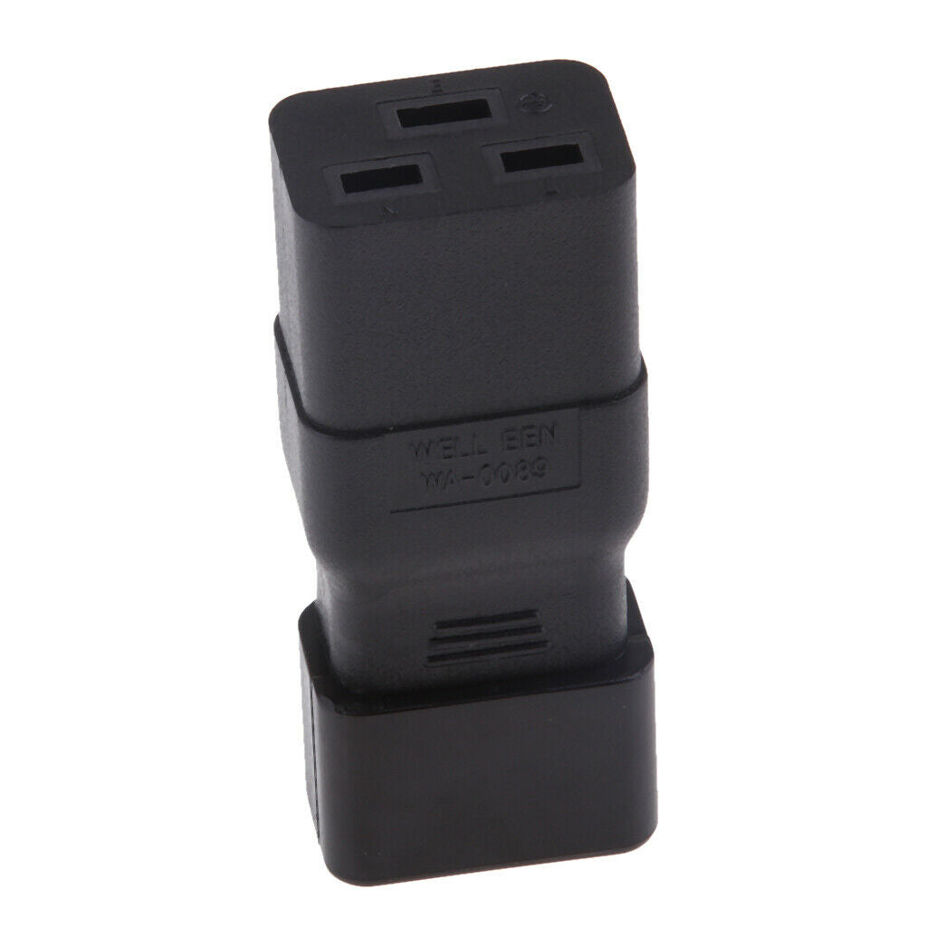 C14 to C19 Connector IEC 320 Male to Female Power Plug Adapter Converters