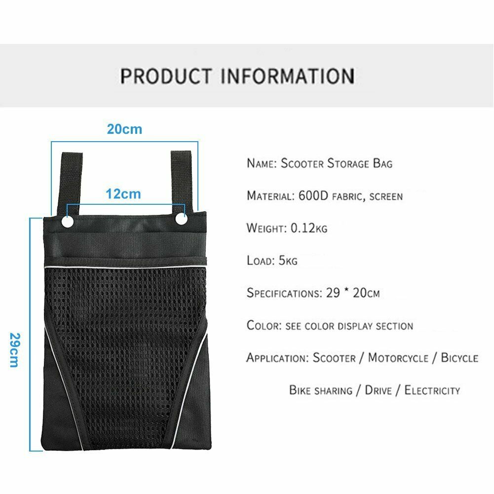 Scooter Front Bag Accessories Universal Electric Scooter Storage Bag Motorcycle