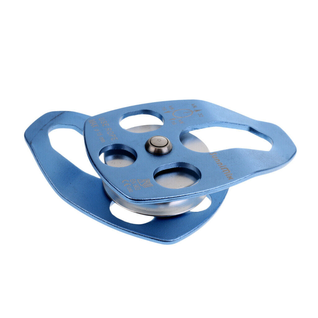 32KN Rock Climbing Pulley Single Sheave Tree Surgeon Rigging Rappel
