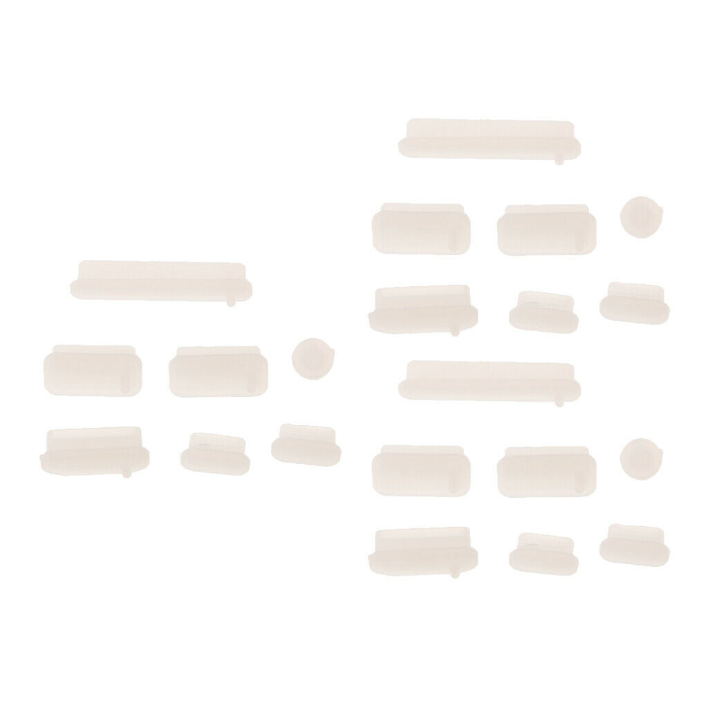 3 Set/21pcs Clear USB Port Anti-Dust Plug Cover Stopper Pro 15.4''