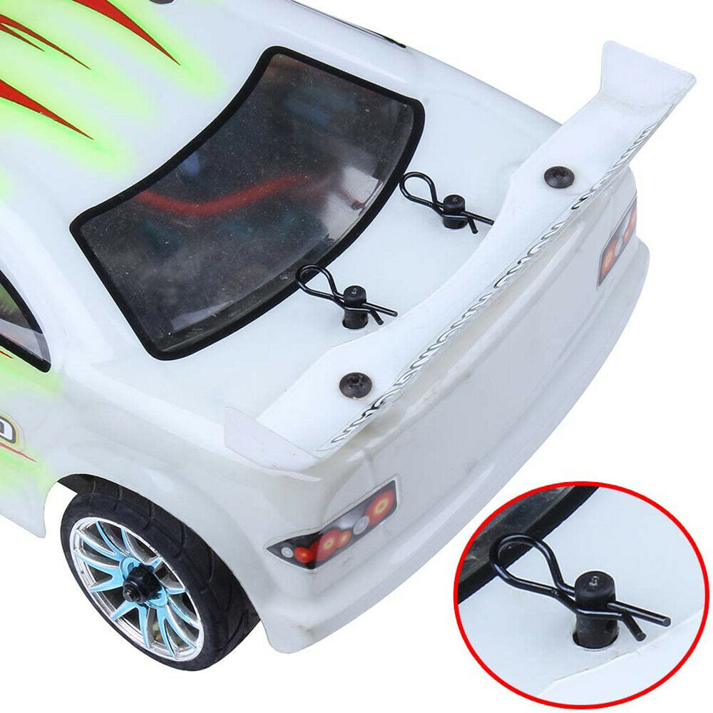 50Pcs Metal Body Clips R Pin Shell for HPI HSP 1/10 1/12 1/16 RC Car