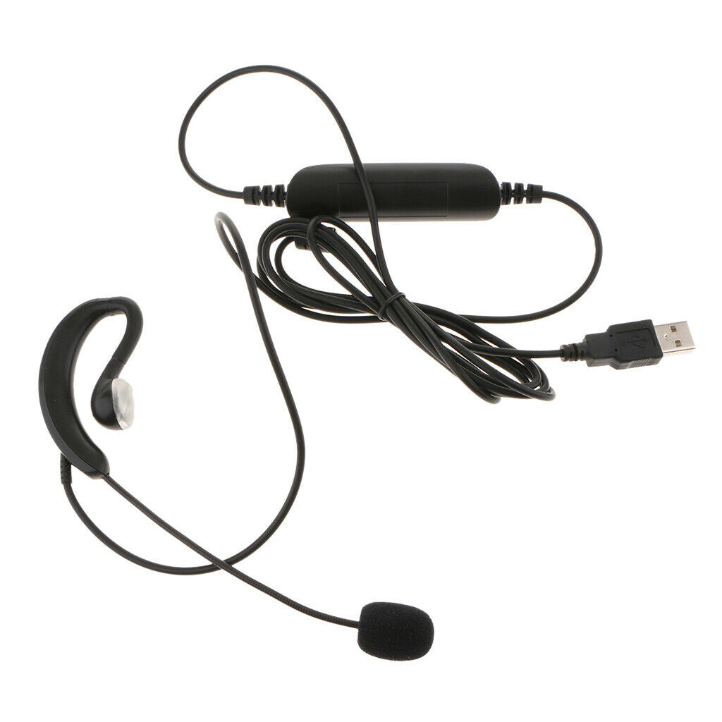 USB Call Center Telephone Headphone with Noise Cancelling Monaural Headset