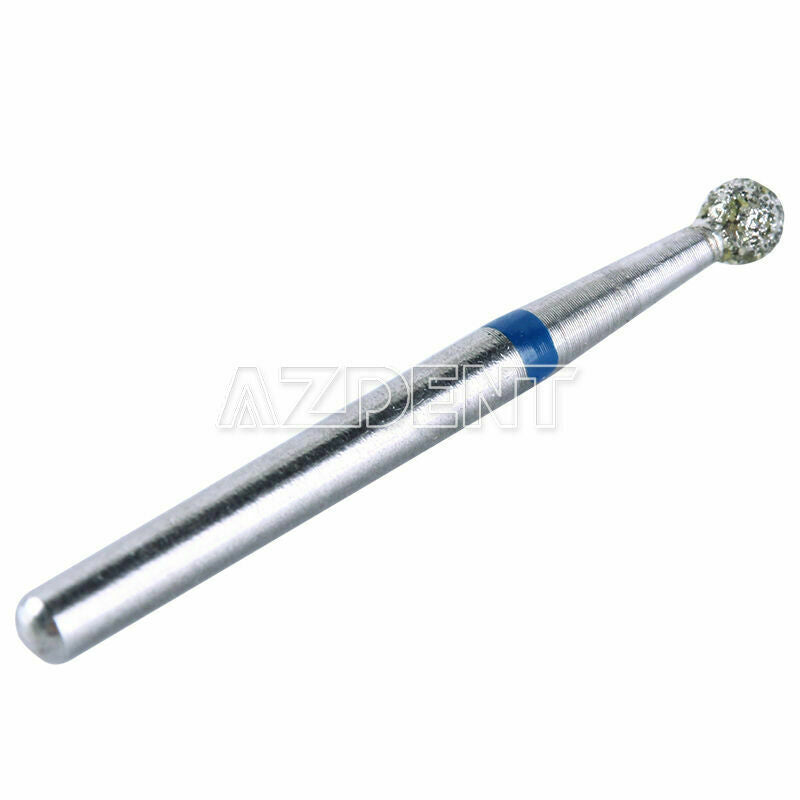 100 X Dental MANI Style Diamond Burs BR-31 Ball Round For High Speed Handpiece