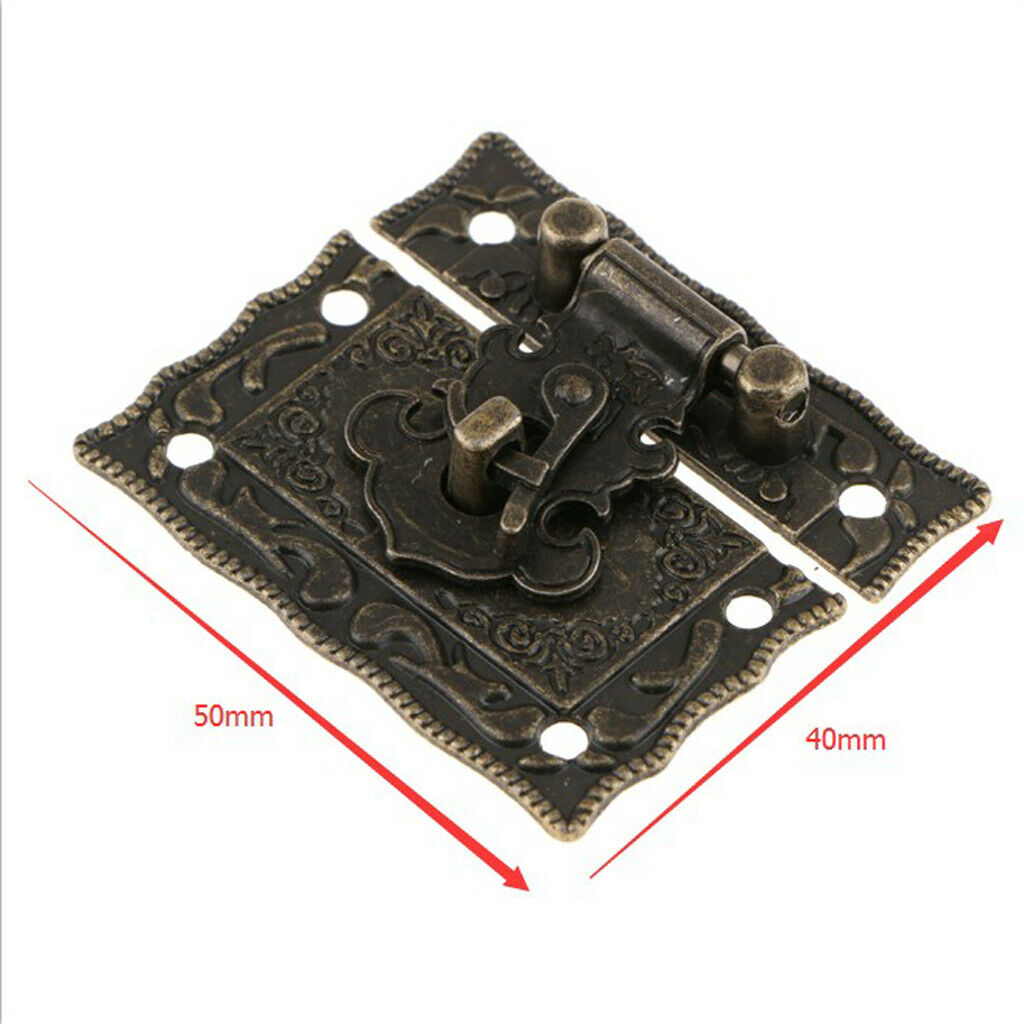 Wooden Box Lock Toggle Clasp Buckles Suitcase Jewelry Box Hasp Latch Lock
